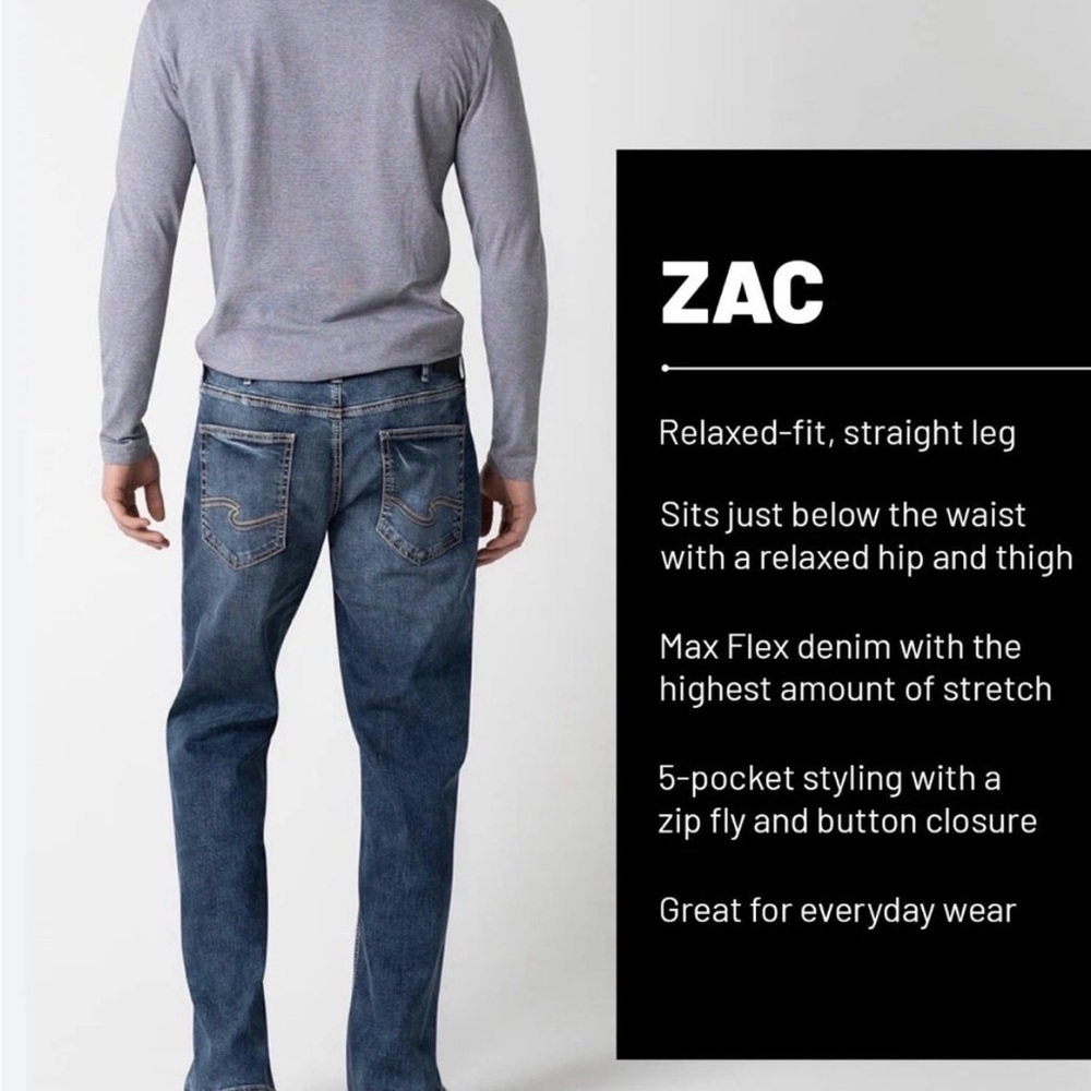 Silver Jeans Men's Relaxed-Fit 34 x 32